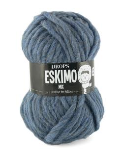Příze DROPS Eskimo/Snow mix 21 - modrá