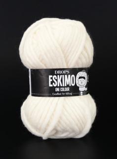 Příze DROPS Eskimo/Snow uni color 01 - smetanová