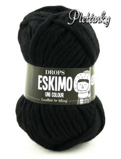 Příze DROPS Eskimo/Snow uni color 02 - černá