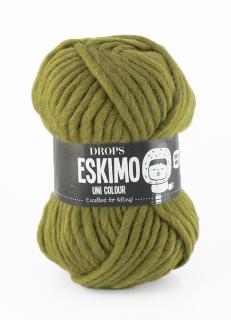 Příze DROPS Eskimo/Snow uni color 06 - olivová