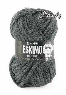 Příze DROPS Eskimo/Snow uni color 14 - tmavě šedá