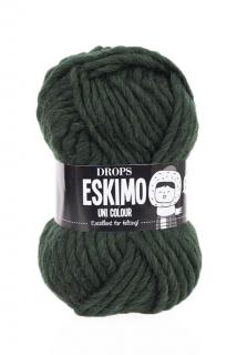 Příze DROPS Eskimo/Snow uni color 22 - vojenská