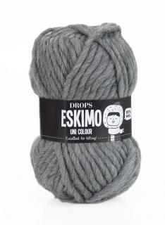 Příze DROPS Eskimo/Snow uni color 46 - šedá