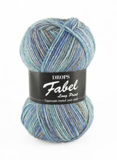 Příze DROPS Fabel Long Print 604 - oceán