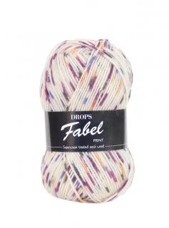 Příze DROPS Fabel Print 924 cukrové zdobení