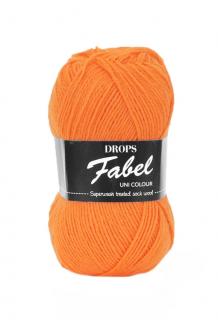 Příze DROPS Fabel Unicolor 119 - oranžová