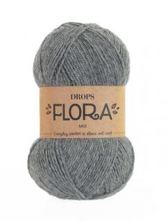 Příze DROPS Flora mix 04 - šedá