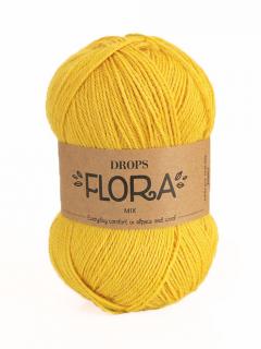 Příze DROPS Flora mix 17 - žlutá