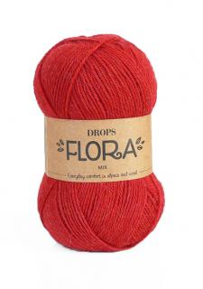 Příze DROPS Flora mix 18 - červená