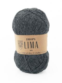 Příze DROPS Lima mix - 0519 tmavá šedá