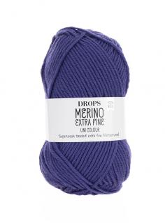 Příze DROPS Merino Extra Fine uni color 21 - fialová
