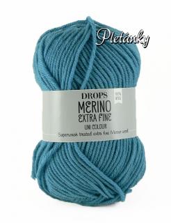 Příze DROPS Merino Extra Fine uni color 23 - šedomodrá