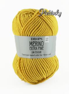 Příze DROPS Merino Extra Fine uni color 30 - zlatá