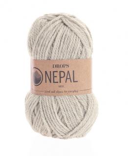 Příze DROPS Nepal mix 0500 - stříbrošedá