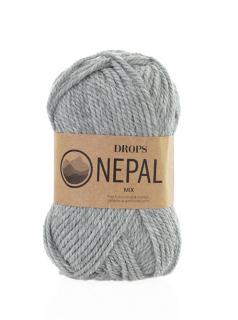 Příze DROPS Nepal mix 0501 - světle šedá