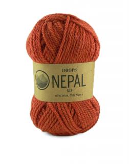 Příze DROPS Nepal mix 2920 - tmavá oranžová