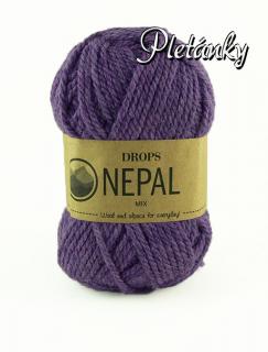 Příze DROPS Nepal mix 4434 - purpurová