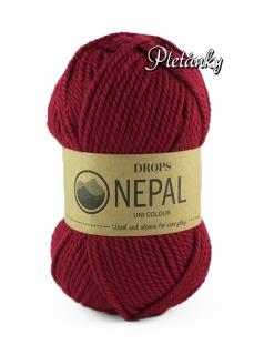 Příze DROPS Nepal uni colour 3608 - vínová