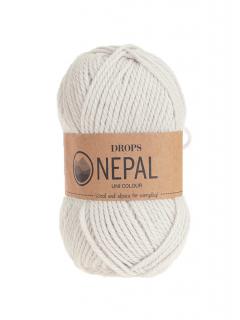 Příze DROPS Nepal uni colour 8915 - křídová