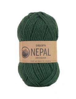 Příze DROPS Nepal uni colour 8921 - tmavý břečťan