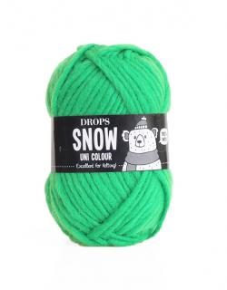 Příze DROPS Snow uni color 103 - zelený papoušek