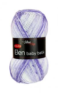 Příze Elen baby batik 5115 - modrá, odstíny fialové