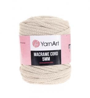 Příze Macrame Cord 753, 5 mm - světlá béžová