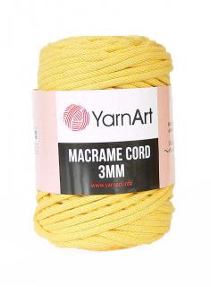 Příze Macrame Cord 764, 3 mm - žlutá