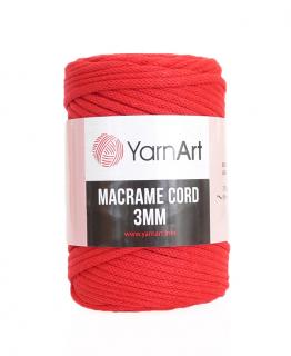 Příze Macrame Cord 773, 3 mm - červená