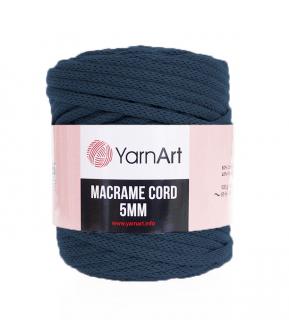 Příze Macrame Cord 784, 5 mm - tmavá modrá