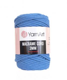 Příze Macrame Cord 786, 3 mm - modrá