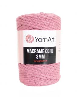 Příze Macrame Cord 792, 3 mm - tmavá starorůžová