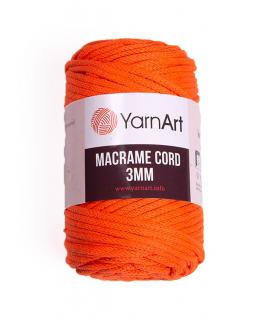 Příze Macrame Cord 800, 3 mm - oranžová