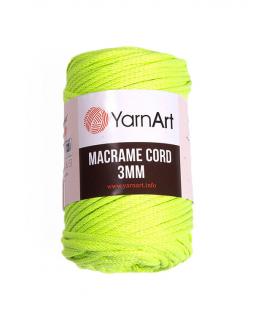 Příze Macrame Cord 801, 3 mm - žlutozelená