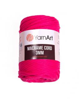 Příze Macrame Cord 803, 3 mm - sytá růžová