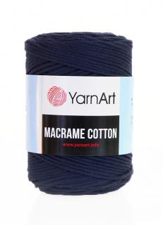 Příze Macrame Cotton 784 - tmavě modrá