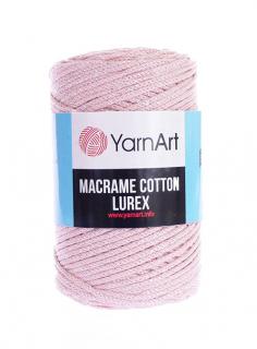 Příze Macrame Cotton Lurex 732 - růžová