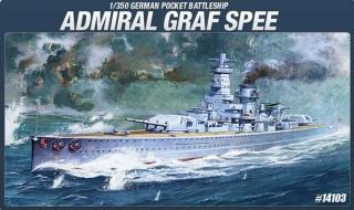 Academy - bitevní loď Admiral Graf Spee, Model Kit 14103, 1/350
