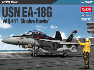 Academy - Boeing EA-18G Growler, US NAVY, VAQ-141  Shadowhawks , Model Kit 12560, 1/72