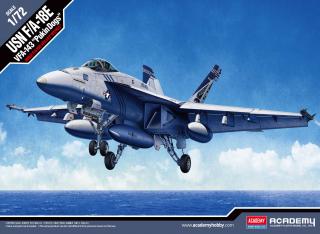 Academy -  Boeing F/A-18E Super Hornet, US NAVY, VFA-143  PUKIN DOGS , Model Kit 12547, 1/72