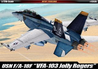 Academy - Boeing F/A-18F Super Hornet, US NAVY, VFA-103  Jolly Rogers  MCP, Model Kit 12535, 1/72