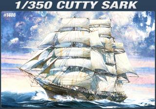 Academy - čajový klipr Cutty Sark, Model Kit 14110, 1/350