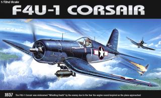 Academy - Chance Vought F4U-1 Corsair, Model Kit 12457, 1/72