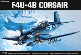 Academy - Chance Vought F4U-4B Corsair, Model Kit 12267, 1/48