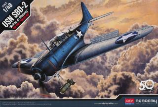 Academy - Douglas SBD-2 Dauntless, US NAVY,  Bitva u Midway , Model Kit 12335, 1/48