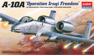 Academy - Fairchild A-10A Thunderbolt, USAF,  Operace Irácká svoboda , Model Kit letadlo 12402, 1/72