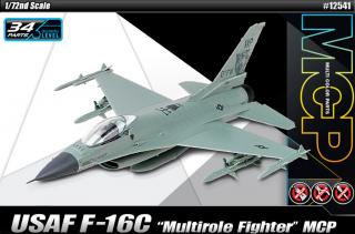 Academy - General Dynamics F-16C  Multirole Fighter , Model Kit 12541 MCP, 1/72