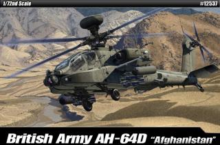 Academy - Hughes AH-64 Apache, britská armáda, Afghánistán, Model Kit 12537, 1/72