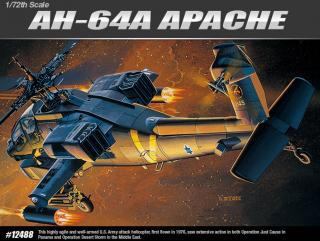 Academy - Hughes AH-64A Apache, Model Kit 12488, 1/72