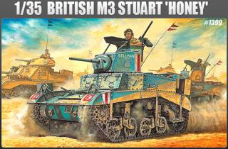 Academy - M3 Stuart  Honey , Model Kit 13270, 1/35